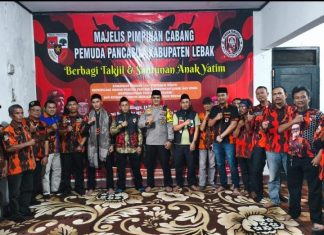 Ketua MPC PP Lebak Tegas dan berwibawa”Mendukung Penuh Panitia Dalam Giat Santunan, Bagi Takjil dan Buka Puasa Bersama”